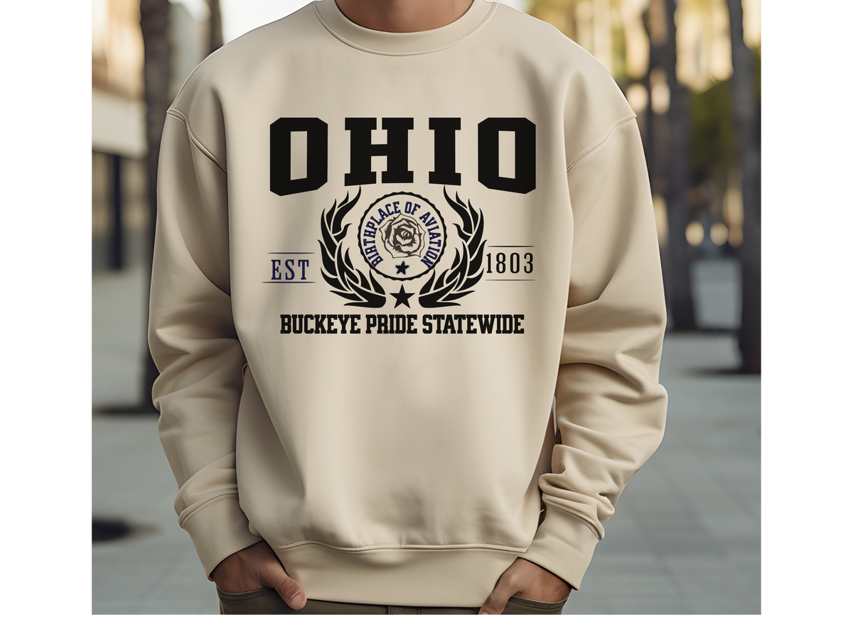 Ohio State Legacy Sweatshirt – Buckeye Pride Statewide | Unisex Midwest Heritage Crewneck