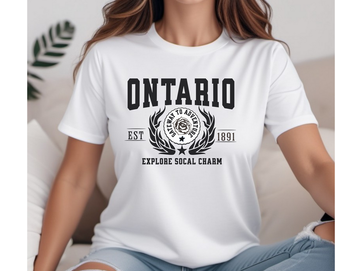 Ontario Legacy Unisex T-Shirt – "Explore SoCal Charm" | Southern California City Pride Tee