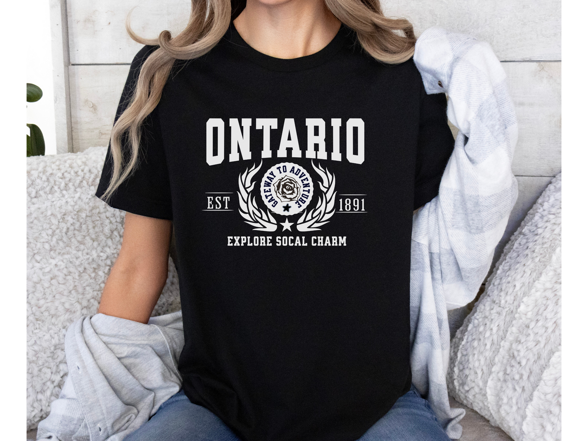 Ontario Legacy Unisex T-Shirt – "Explore SoCal Charm" | Southern California City Pride Tee