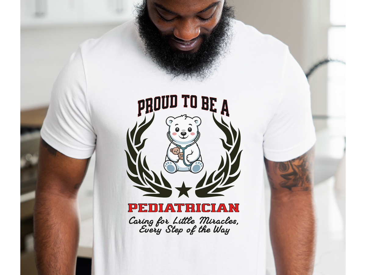 Proud to Be a Pediatrician T-Shirt – Unisex Doctor Tee with Heartfelt Slogan