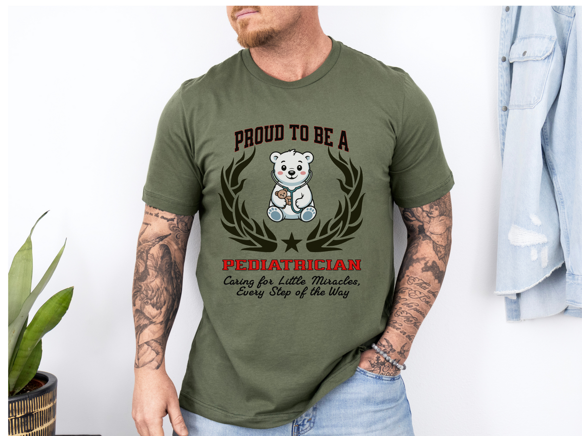 Proud to Be a Pediatrician T-Shirt – Unisex Doctor Tee with Heartfelt Slogan