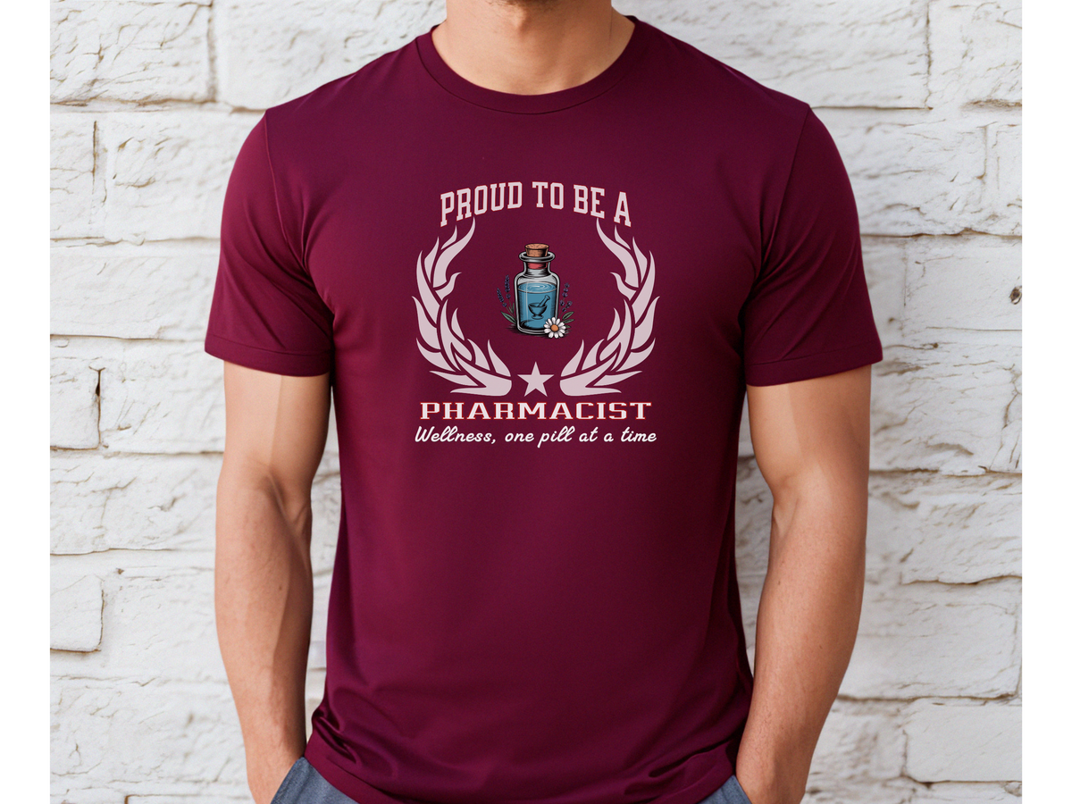 Proud to Be a Pharmacist T-Shirt – Unisex Pharmacy Tee with Wellness Slogan