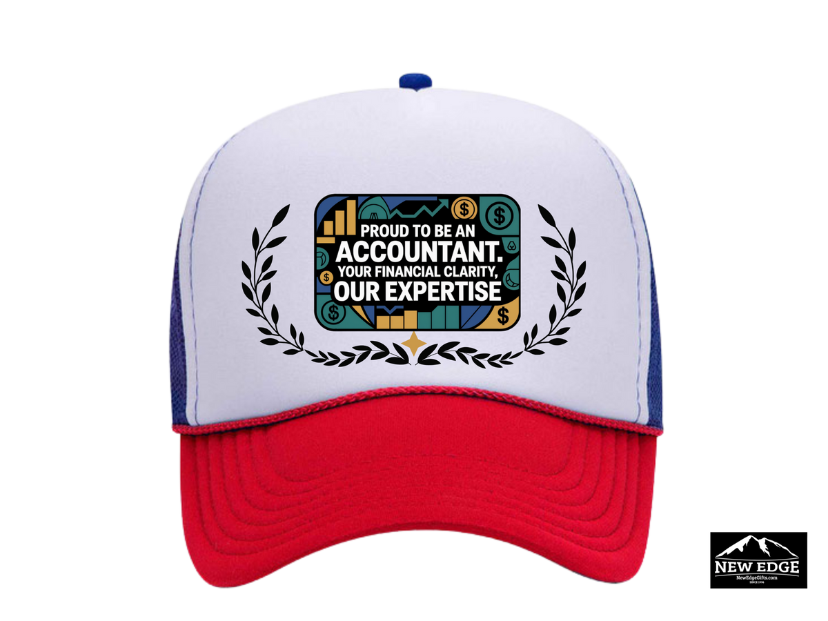 Accountant Trucker Hat – Proud to Be an Accountant | Your Financial Clarity, Our Expertise | CPA & Finance Professional Gift Cap