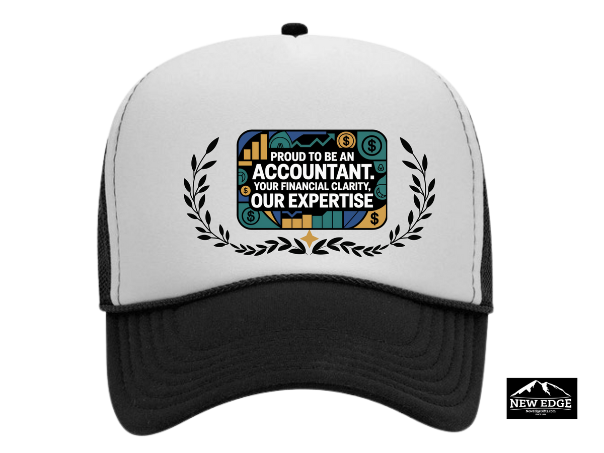 Accountant Trucker Hat – Proud to Be an Accountant | Your Financial Clarity, Our Expertise | CPA & Finance Professional Gift Cap