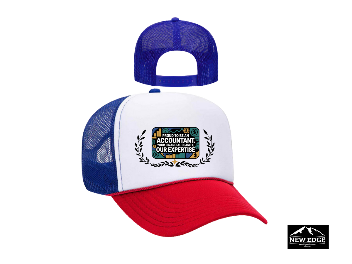 Accountant Trucker Hat – Proud to Be an Accountant | Your Financial Clarity, Our Expertise | CPA & Finance Professional Gift Cap