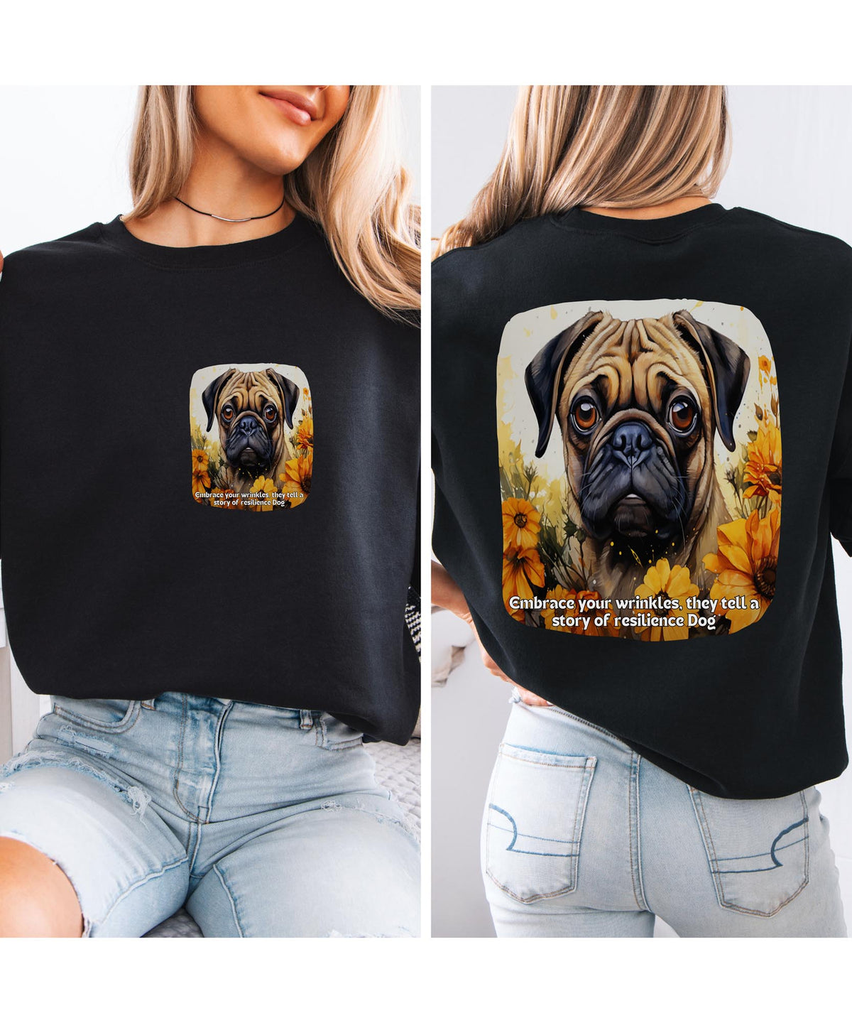 Sunflower Maltese Dog Sweatshirt – Small in Size, Big in Spirit – Unisex Pullover for Dog Lovers