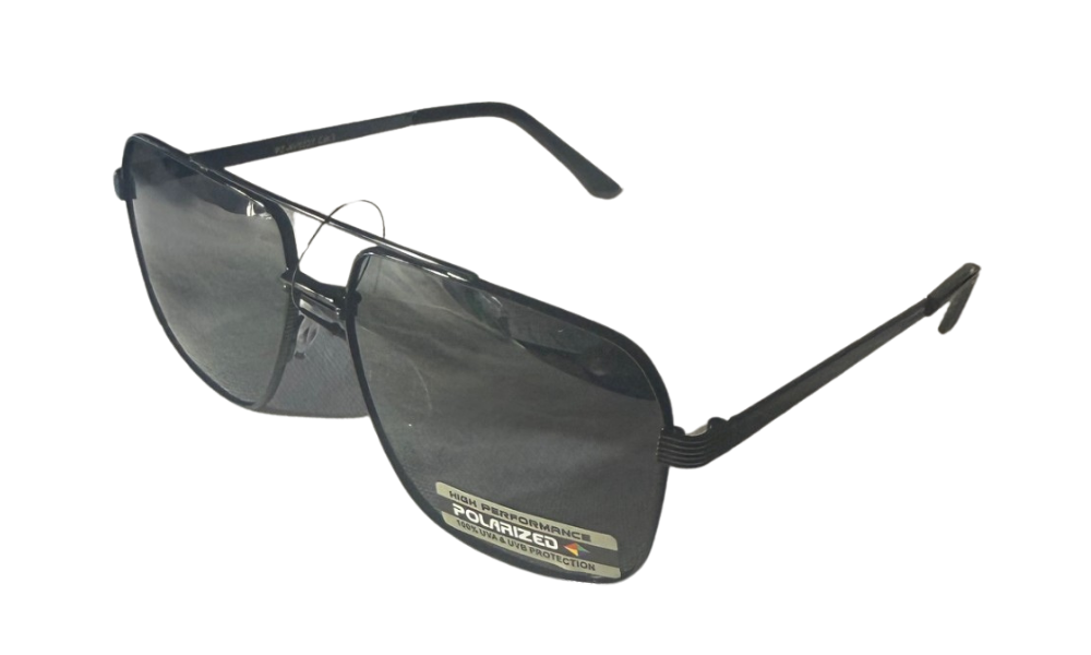 Polarized PZ-AV5227 Square Aviator Sunglasses – UV400 TAC Lens Gold Frame Brown Lens, Men’s Classic Luxury Driving Shades
