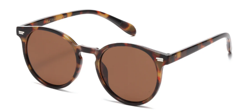 Polarized Giselle PZ-GSL22709 Round Sunglasses – Polycarbonate Frame, TAC Polarized Lenses, UV Protection