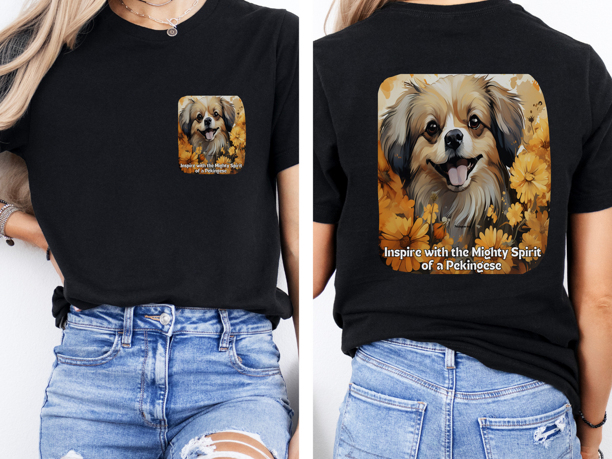 Sunflower Pekingese T-Shirt – Inspire with the Mighty Spirit