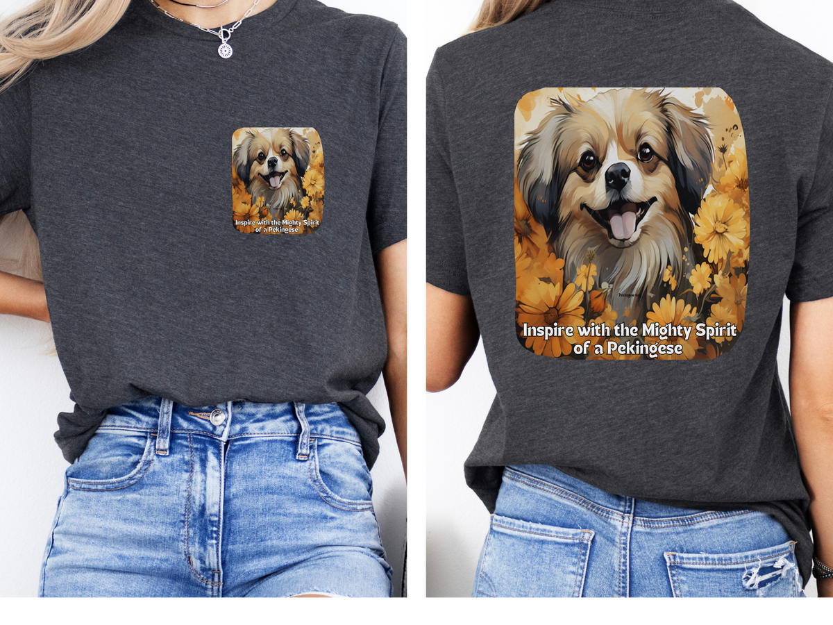 Sunflower Pekingese T-Shirt – Inspire with the Mighty Spirit