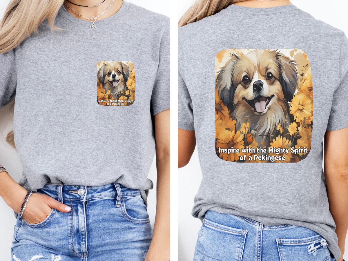 Sunflower Pekingese T-Shirt – Inspire with the Mighty Spirit