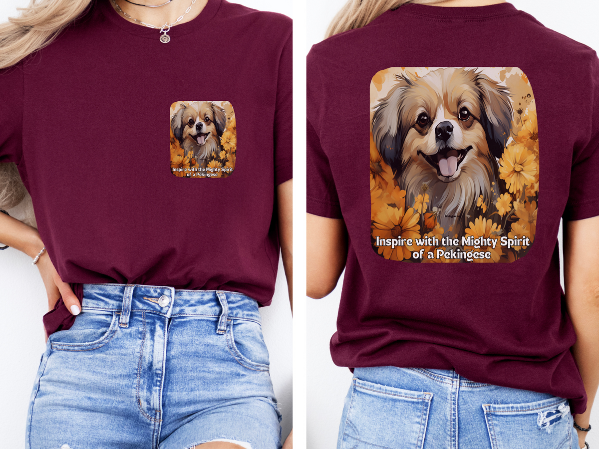Sunflower Pekingese T-Shirt – Inspire with the Mighty Spirit