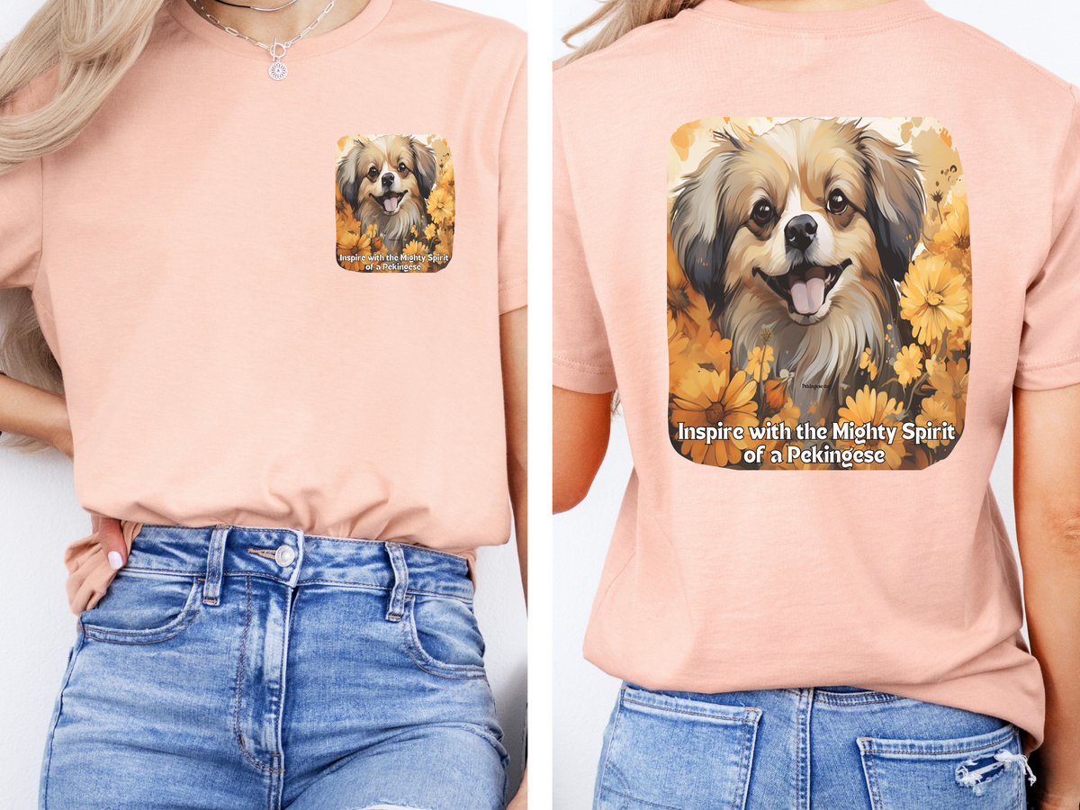 Sunflower Pekingese T-Shirt – Inspire with the Mighty Spirit