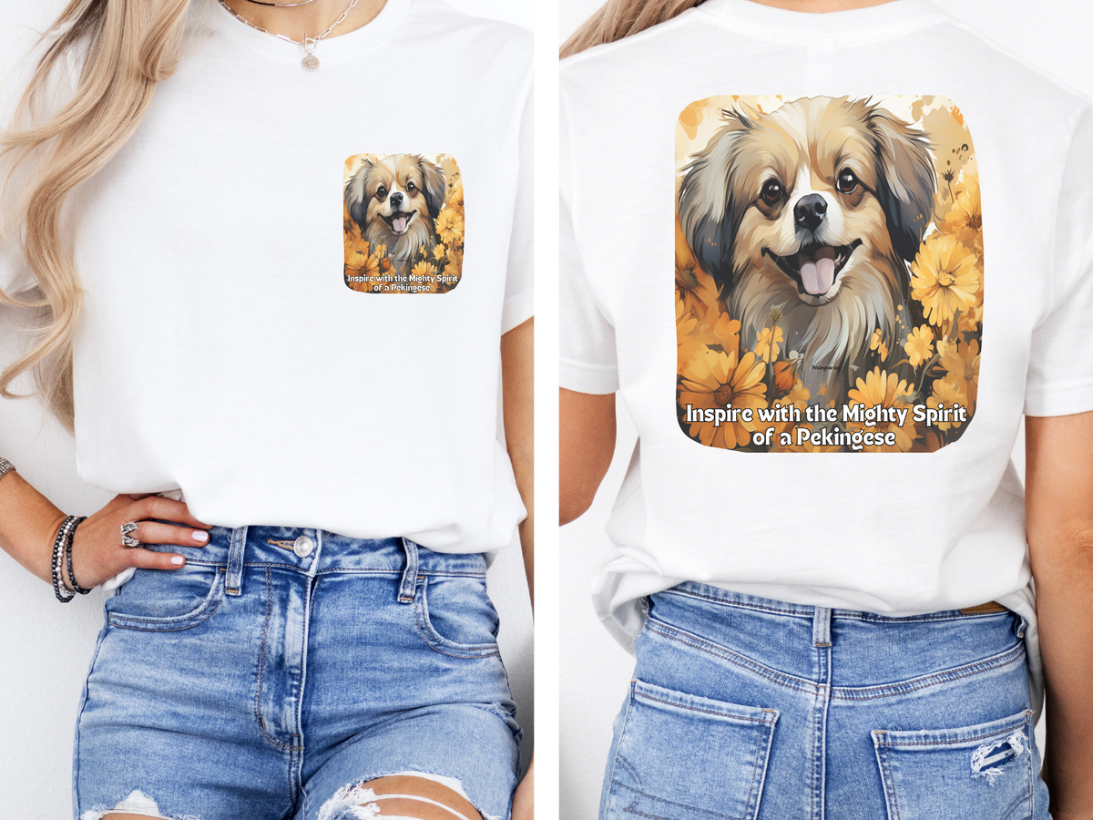 Sunflower Pekingese T-Shirt – Inspire with the Mighty Spirit