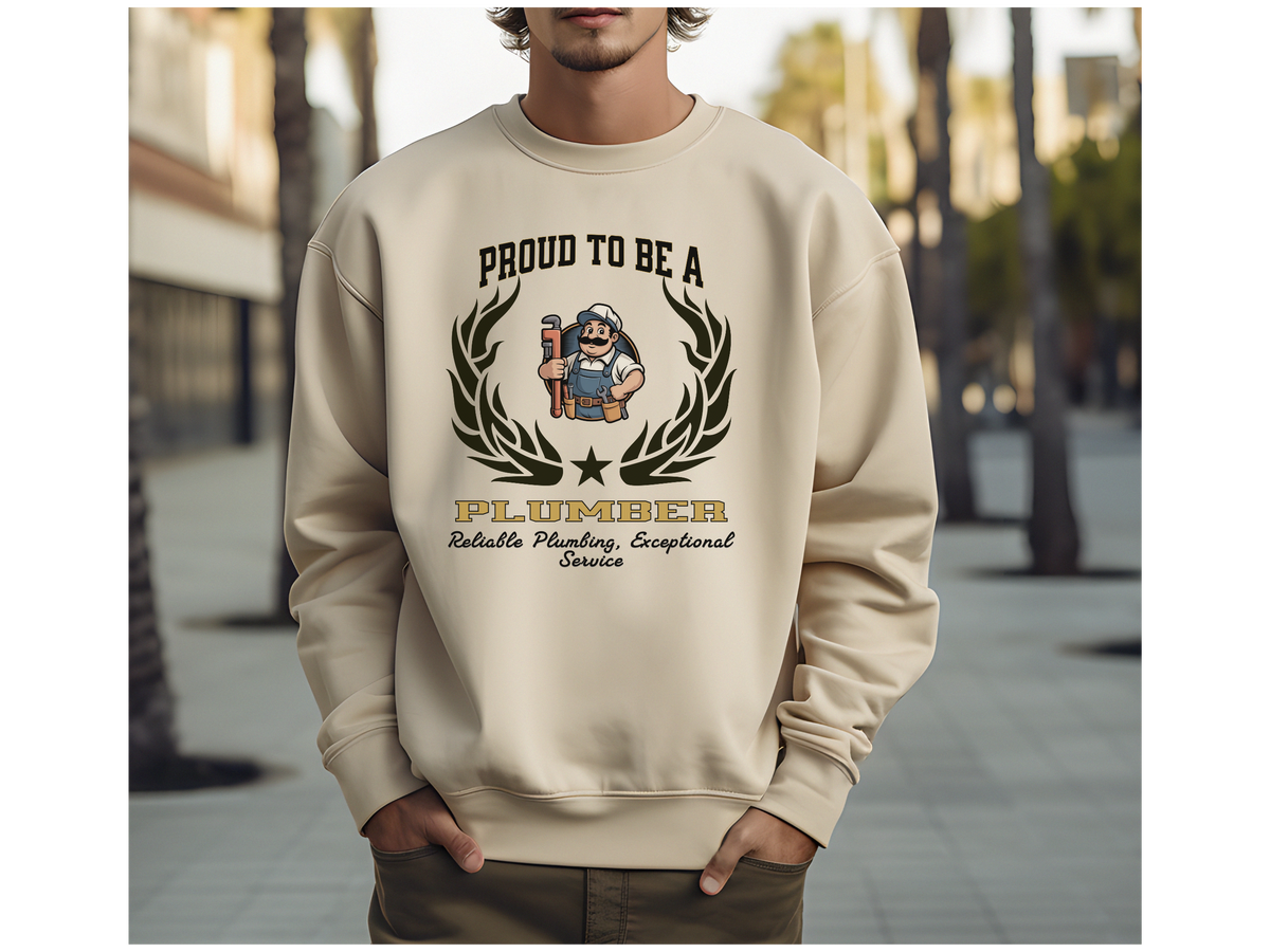 Proud to Be a Plumber Sweatshirt – Unisex Trade Professional Crewneck for Plumbing Experts