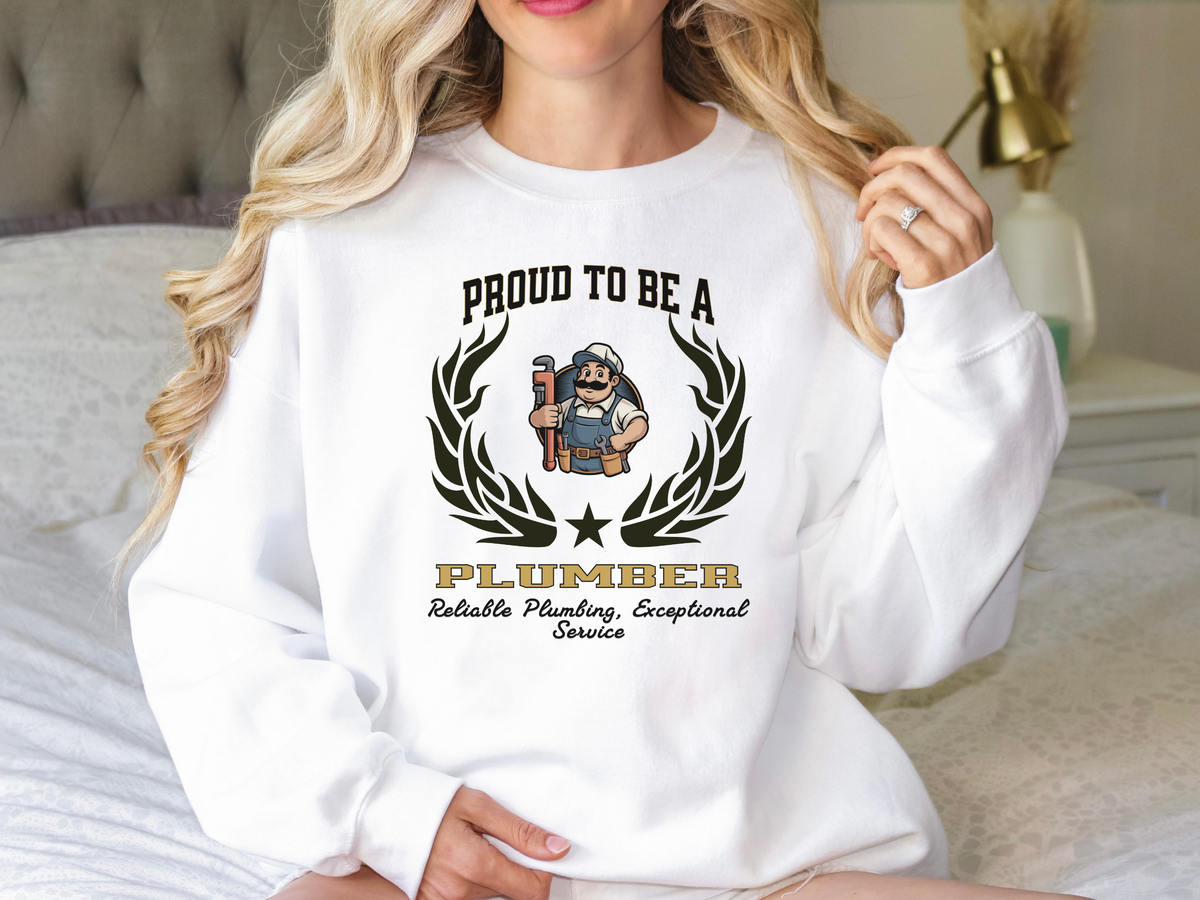 Proud to Be a Plumber Sweatshirt – Unisex Trade Professional Crewneck for Plumbing Experts