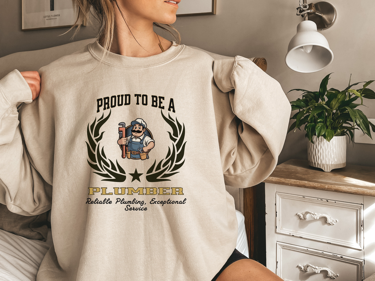 Proud to Be a Plumber Sweatshirt – Unisex Trade Professional Crewneck for Plumbing Experts