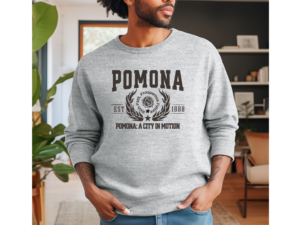 Pomona Legacy Unisex Sweatshirt "A City in Motion" Vintage California Style