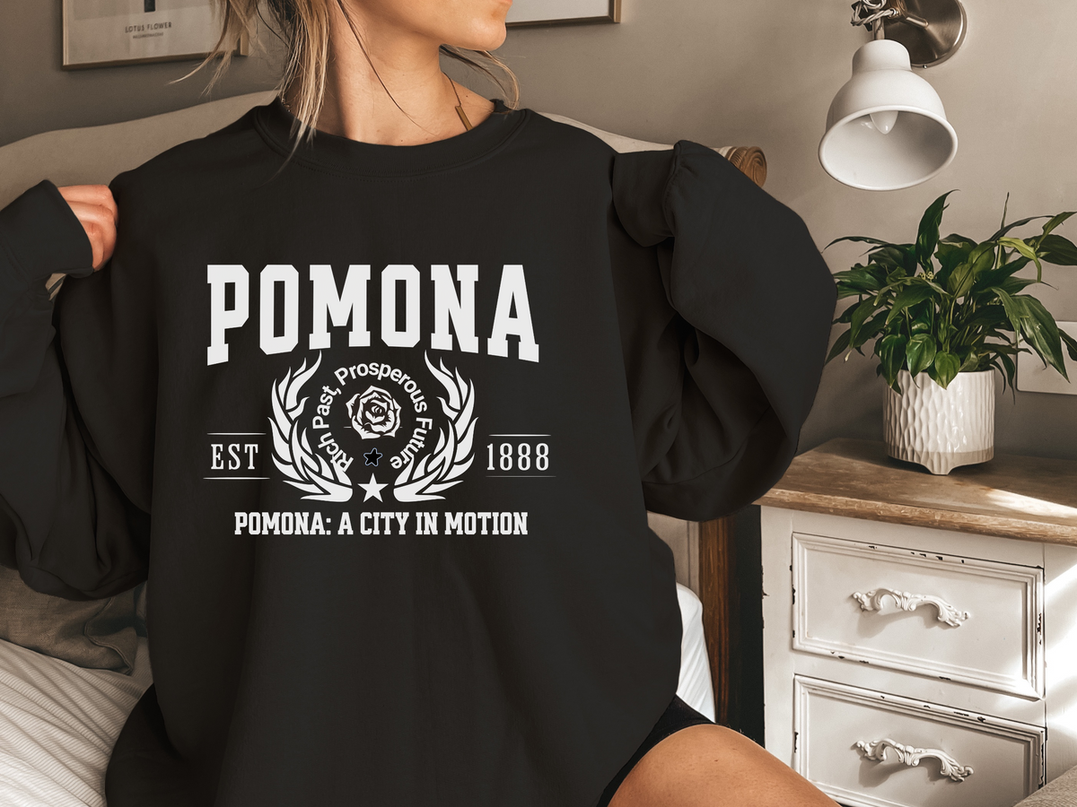 Pomona Legacy Unisex Sweatshirt "A City in Motion" Vintage California Style