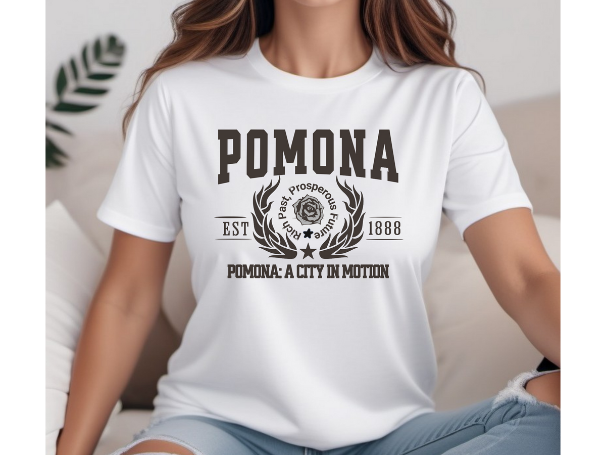 Pomona Legacy Unisex T-Shirt – "A City in Motion" | Vibrant California City Pride Tee
