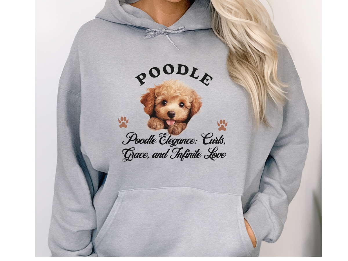 Poodle Dog Hoodie – "Poodle Elegance: Curls, Grace, and Infinite Love" | Unisex Cozy Hoodie for Stylish Companions