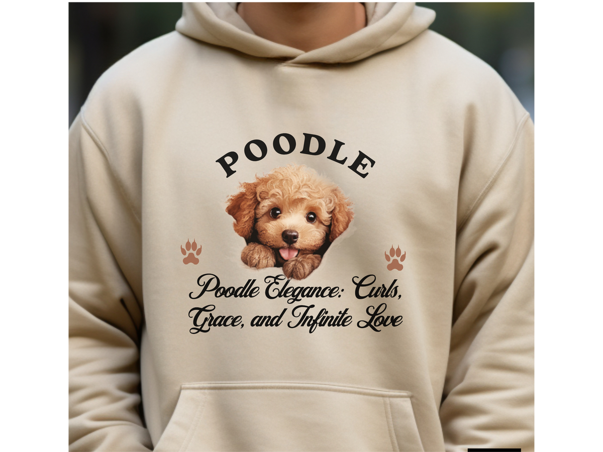 Poodle Dog Hoodie – "Poodle Elegance: Curls, Grace, and Infinite Love" | Unisex Cozy Hoodie for Stylish Companions