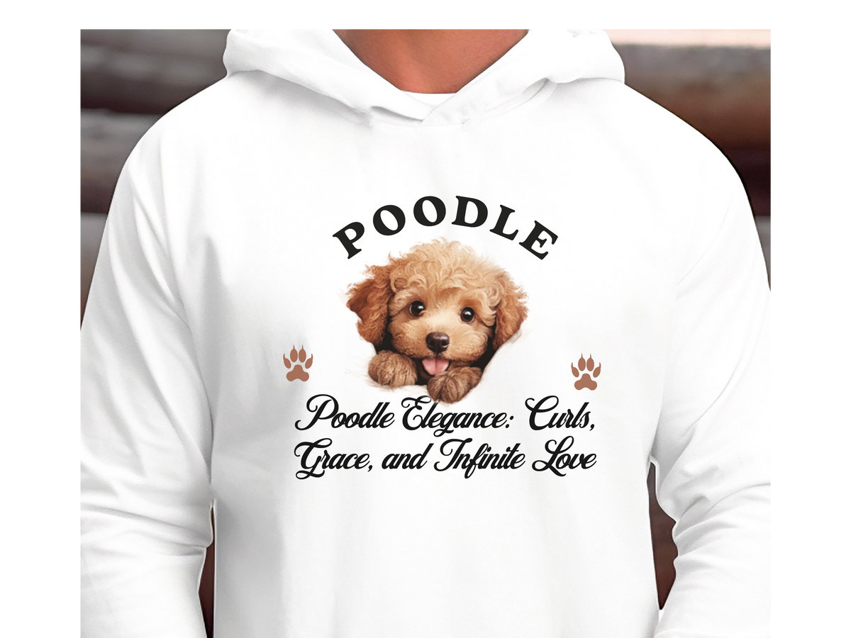 Poodle Dog Hoodie – "Poodle Elegance: Curls, Grace, and Infinite Love" | Unisex Cozy Hoodie for Stylish Companions