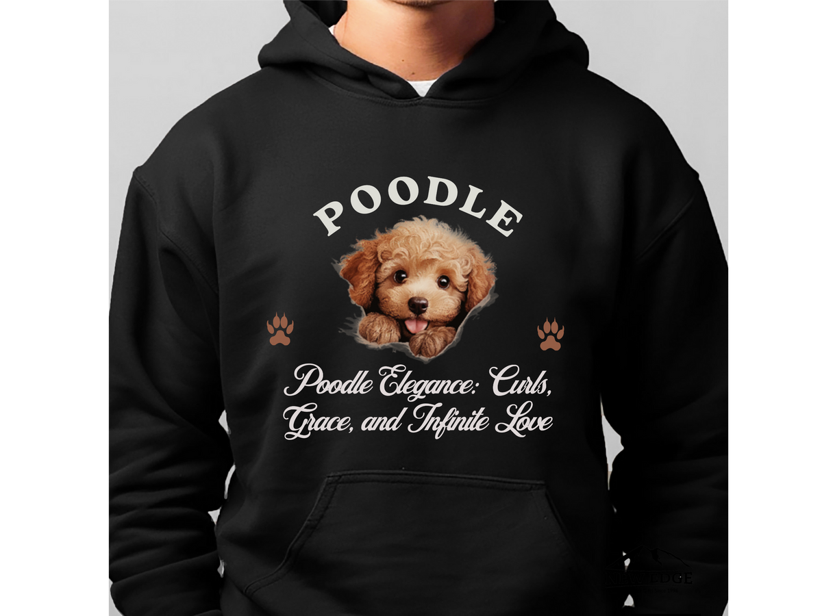 Poodle Dog Hoodie – "Poodle Elegance: Curls, Grace, and Infinite Love" | Unisex Cozy Hoodie for Stylish Companions