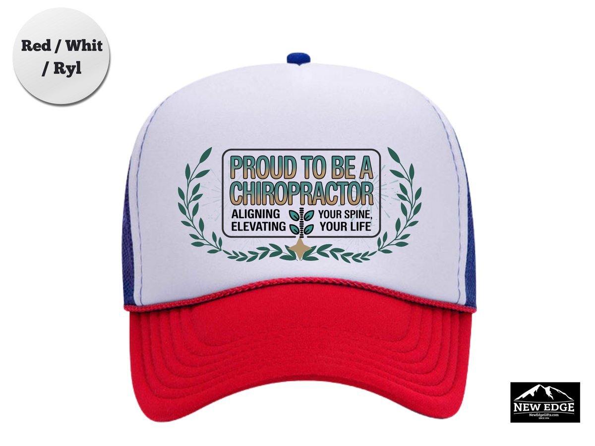 Chiropractor Trucker Hat – Proud to Be a Chiropractor, Aligning Your Spine & Elevating Your Life – Health Care Mesh Cap Gift