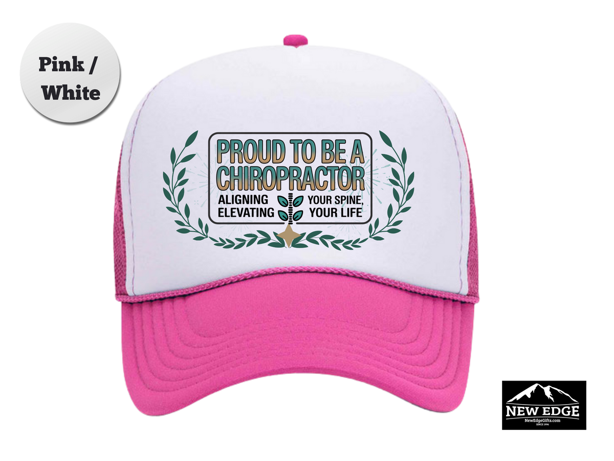 Chiropractor Trucker Hat – Proud to Be a Chiropractor, Aligning Your Spine & Elevating Your Life – Health Care Mesh Cap Gift