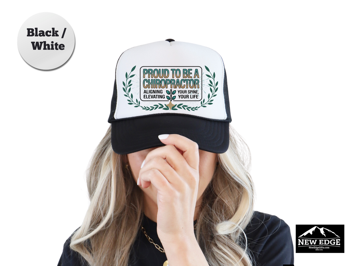 Chiropractor Trucker Hat – Proud to Be a Chiropractor, Aligning Your Spine & Elevating Your Life – Health Care Mesh Cap Gift