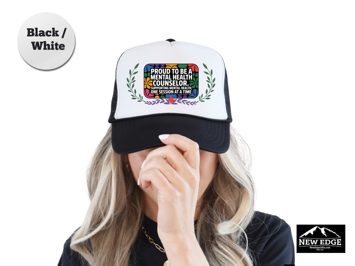 Mental Health Counselor Trucker Hat – Proud to Be a Mental Health Counselor | Supporting Mental Health One Session at a Time | Therapist Gift Cap
