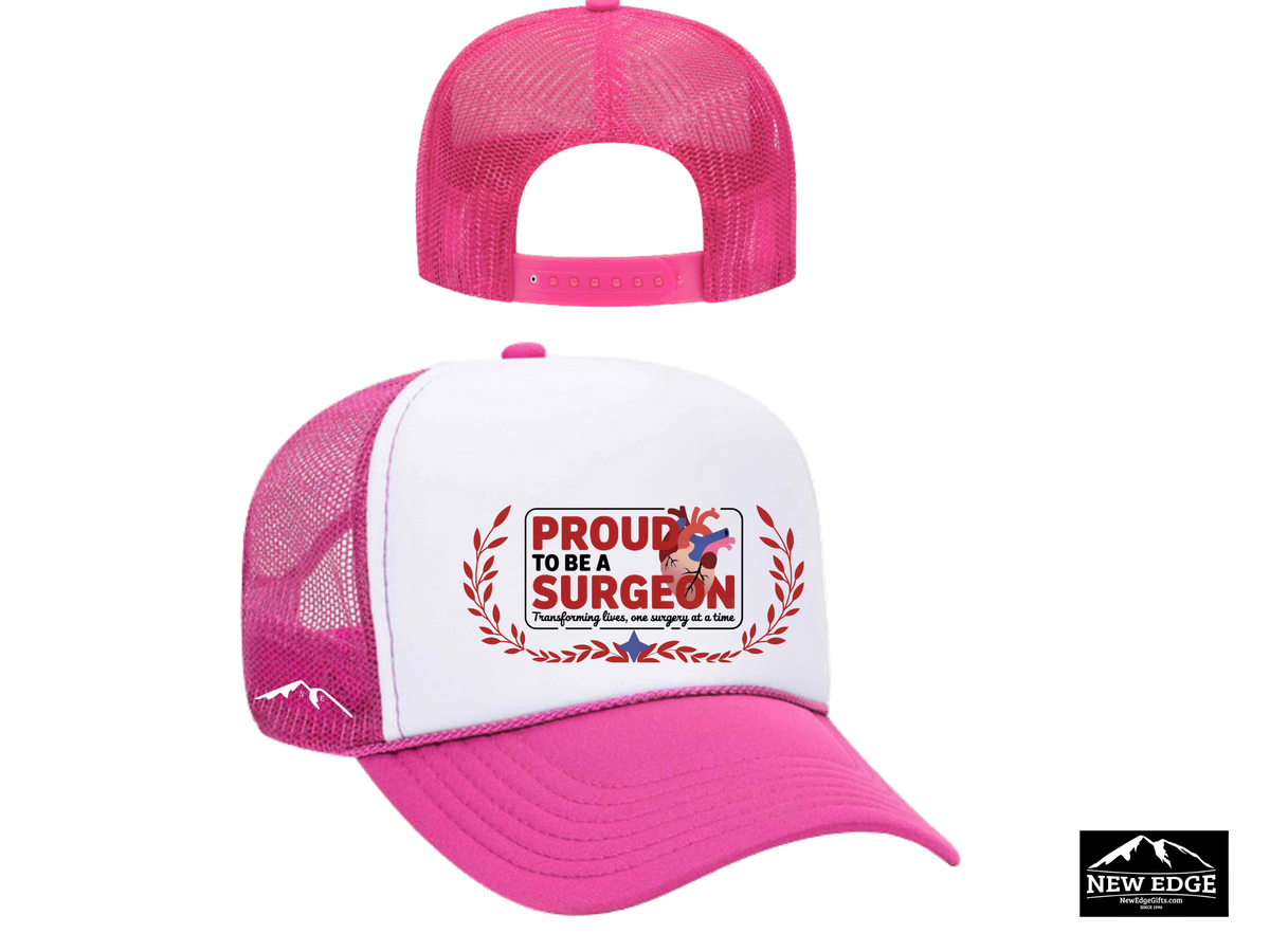 Surgeon Trucker Hat – Proud to Be a Surgeon | Transforming Lives, One Surgery at a Time | Medical Professional Gift Cap