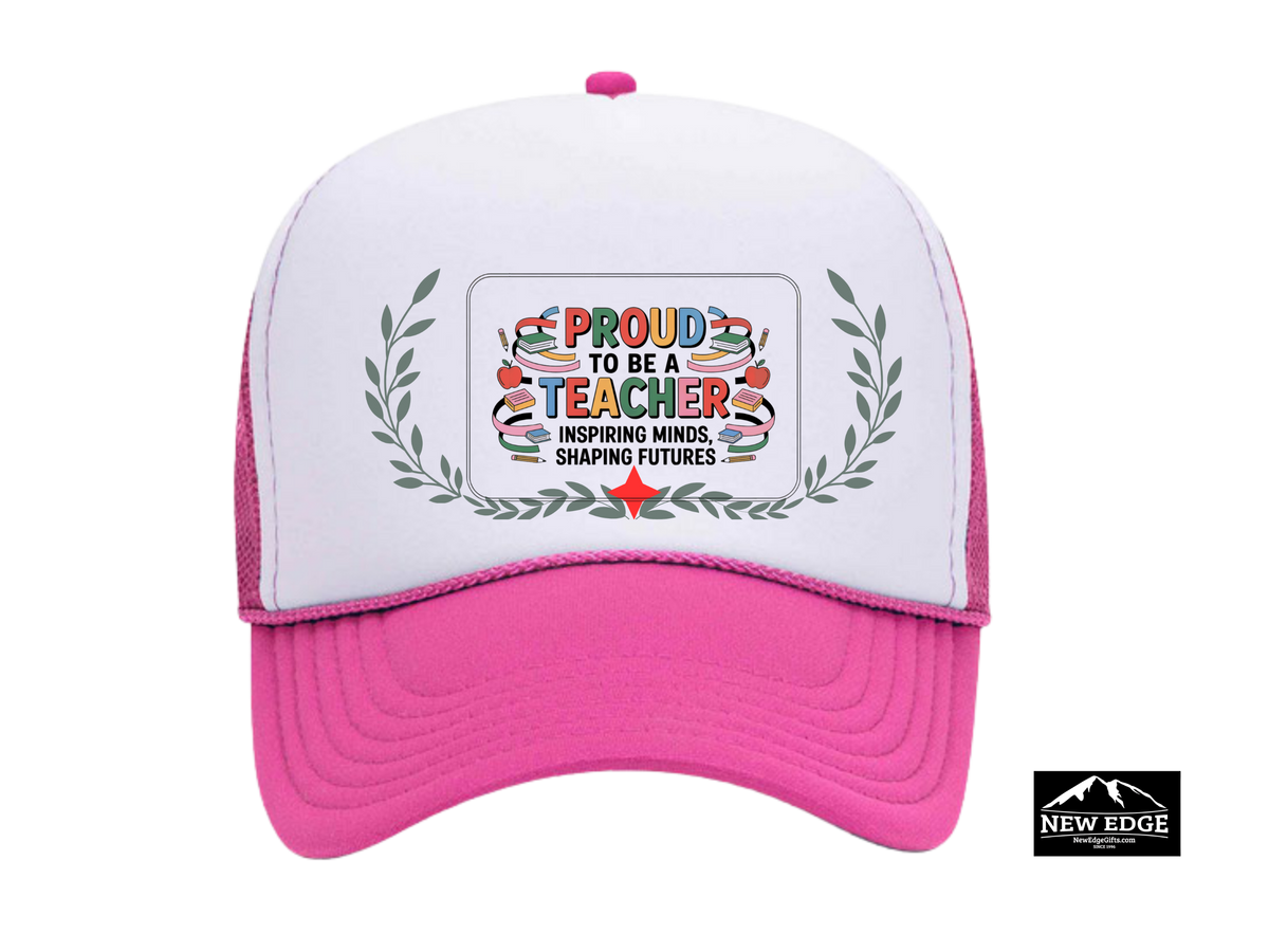 Teacher Trucker Hat – Proud to Be a Teacher | Inspiring Minds, Shaping Futures | Educator Gift for Back to School or Teacher Appreciation