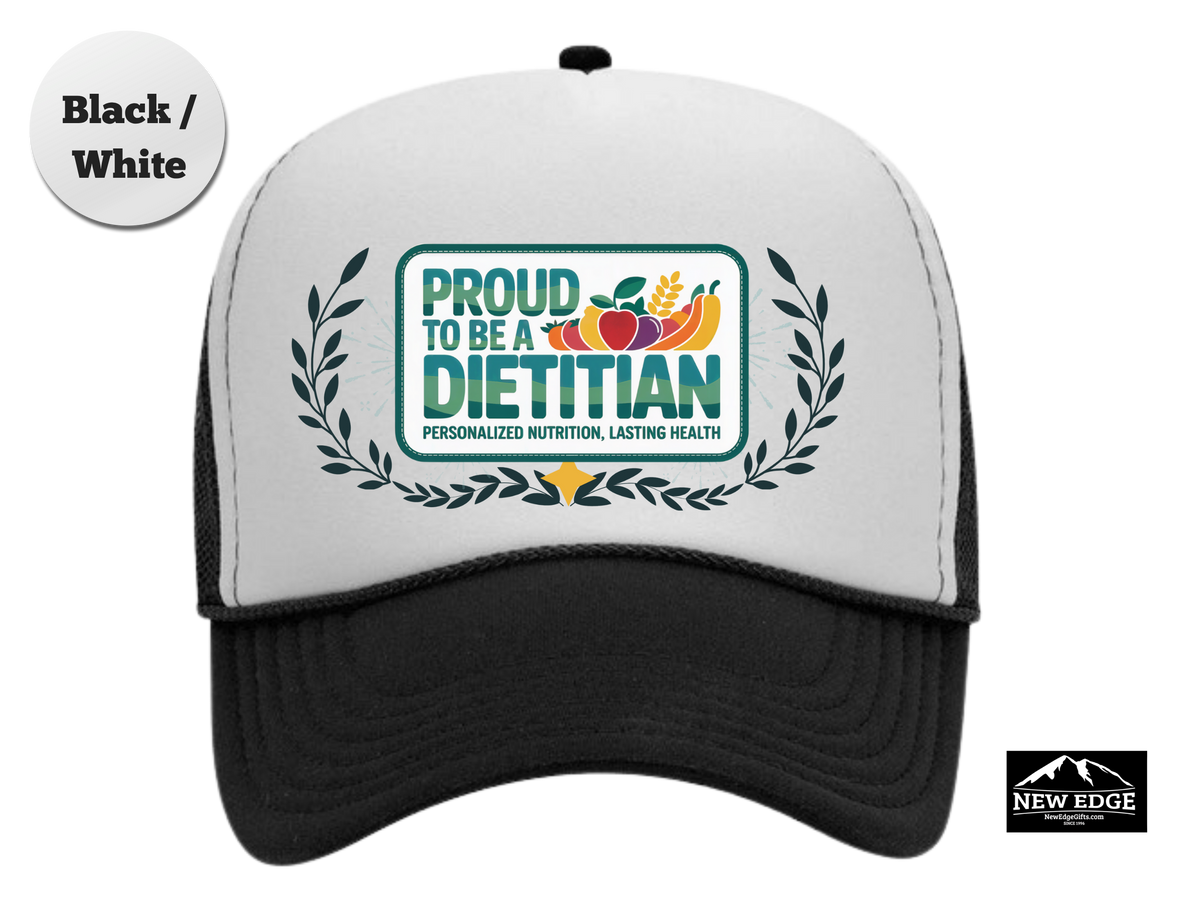 Dietitian Trucker Hat – Proud to Be a Dietitian, Personalized Nutrition & Lasting Health – Nutritionist Mesh Cap Gift