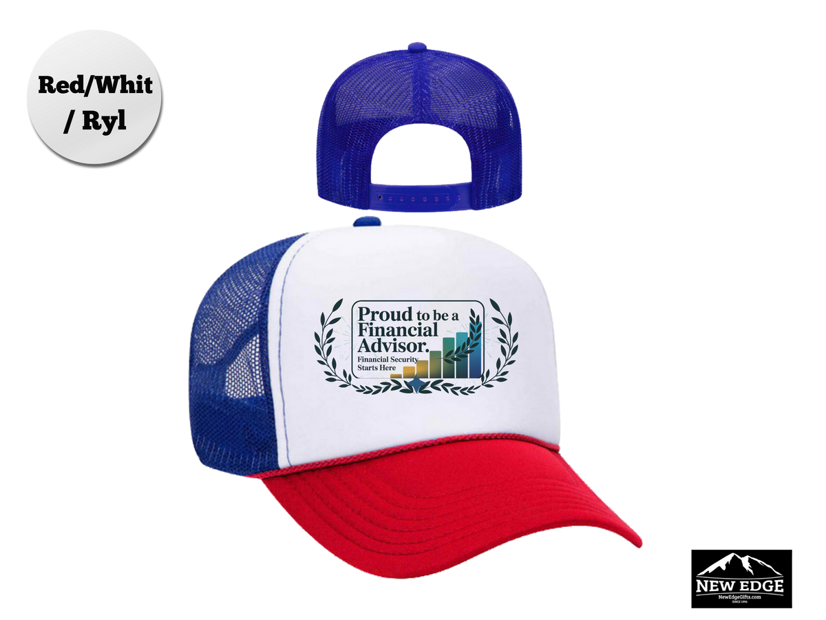 Financial Advisor Trucker Hat – Proud to Be a Financial Advisor, Financial Security Starts Here – Wealth & Finance Mesh Cap Gift