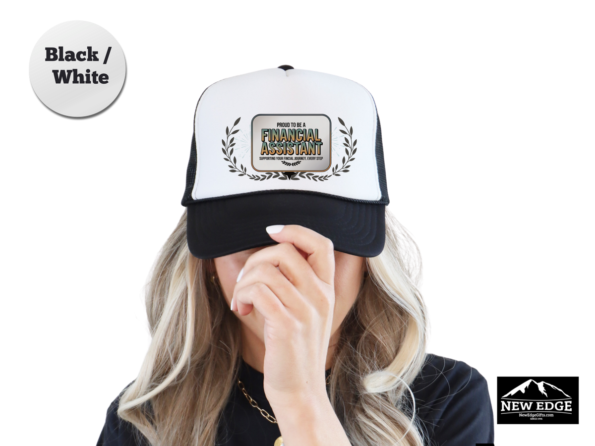 Financial Assistant Trucker Hat – Proud to Be a Financial Assistant, Supporting Your Financial Journey – Finance Team Mesh Cap Gift