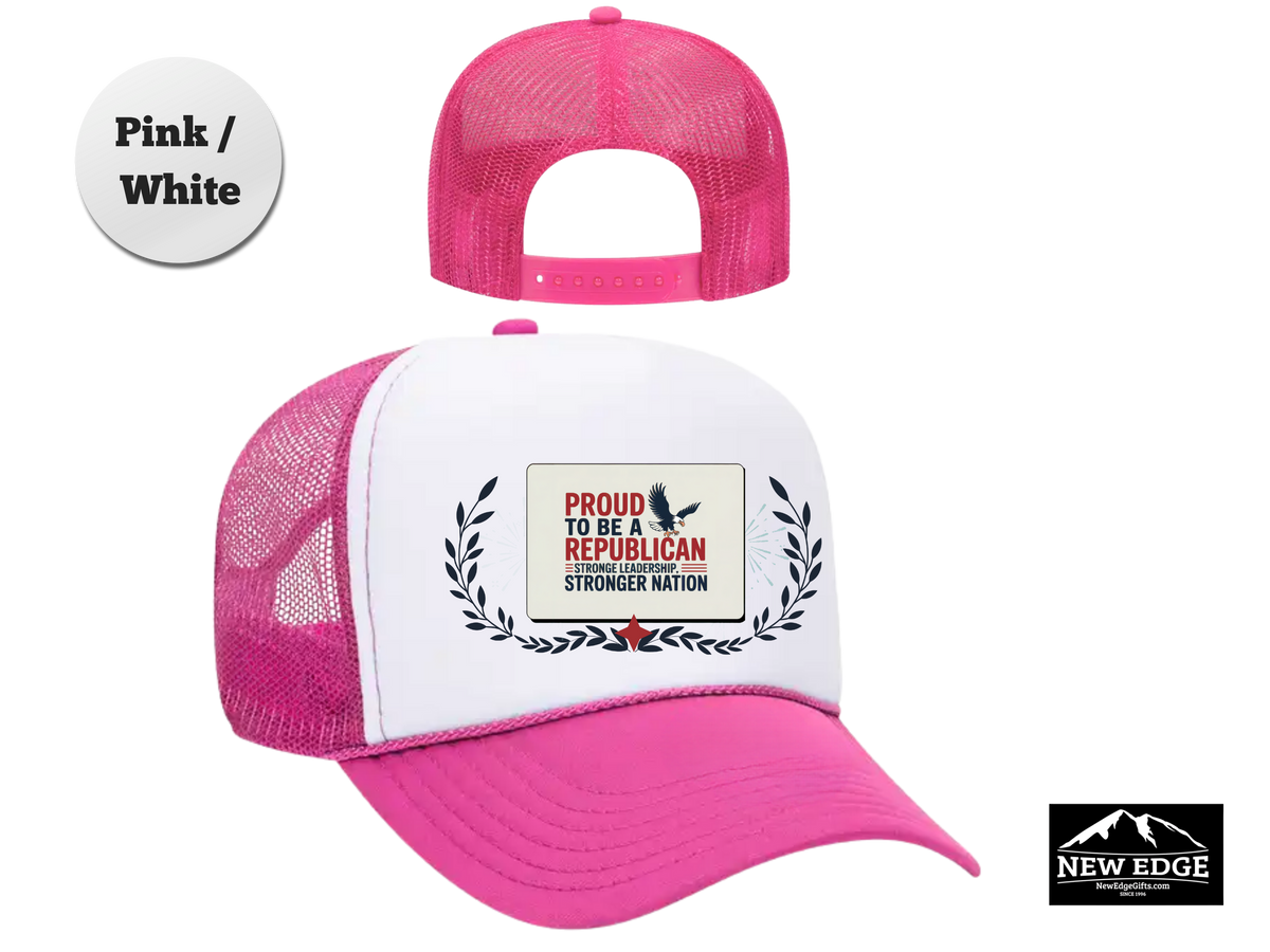 Proud to Be a Republican Trucker Hat – Strong Leadership, Stronger Nation – Patriotic Mesh Cap for Conservatives