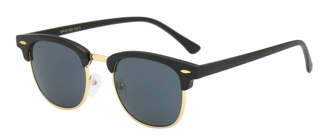 NEW EDGE EYEWEAR EXCLUSIVITY: RETRO REWIND WF13-WD CHIC WOOD GRAIN PRINT SHADES