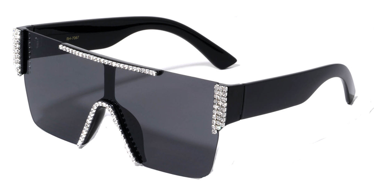 RH-7067 OVERSIZE RHINESTONE WOMEN SUNGLASSES: GLAMOUR UNLEASHED