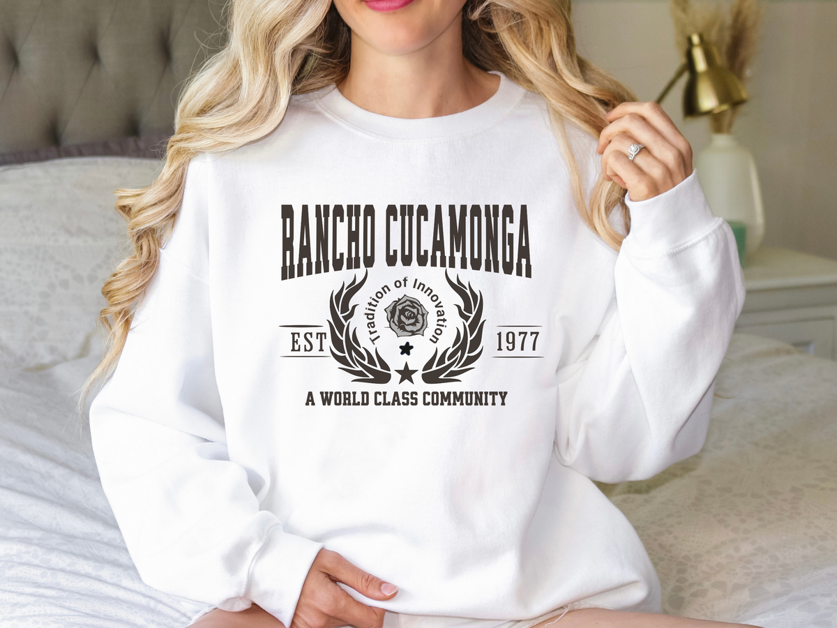 Rancho Cucamonga Legacy Unisex Sweatshirt "A World Class Community" Vintage Southern California Style