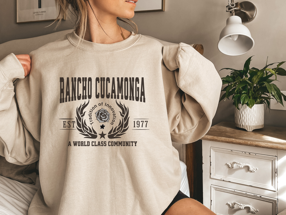 Rancho Cucamonga Legacy Unisex Sweatshirt "A World Class Community" Vintage Southern California Style