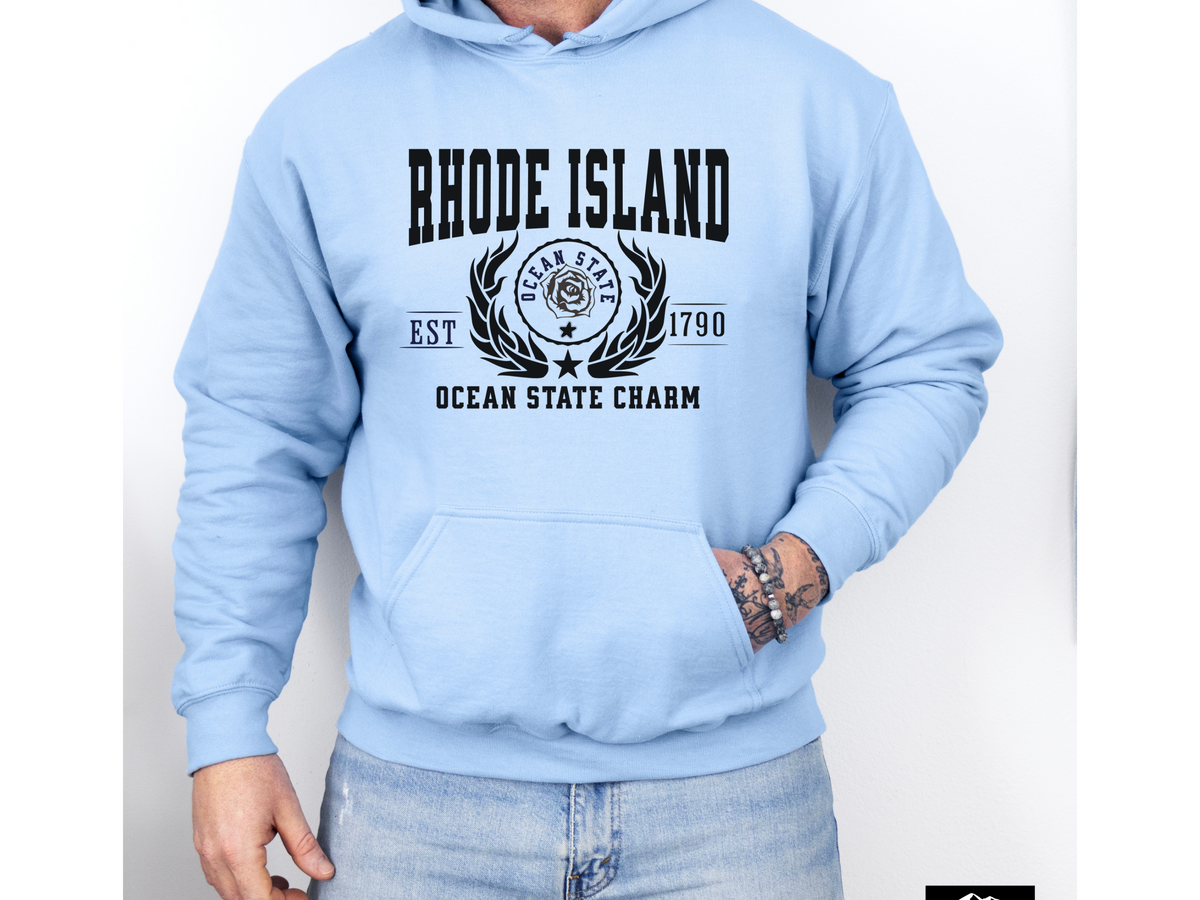 State Legacy Unisex Hoodie – Rhode Island State, Ocean State Pride