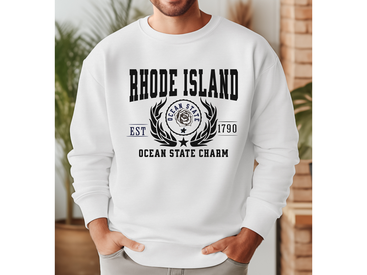 Rhode Island State Legacy Sweatshirt – Ocean State Pride | Unisex Coastal Comfort Crewneck