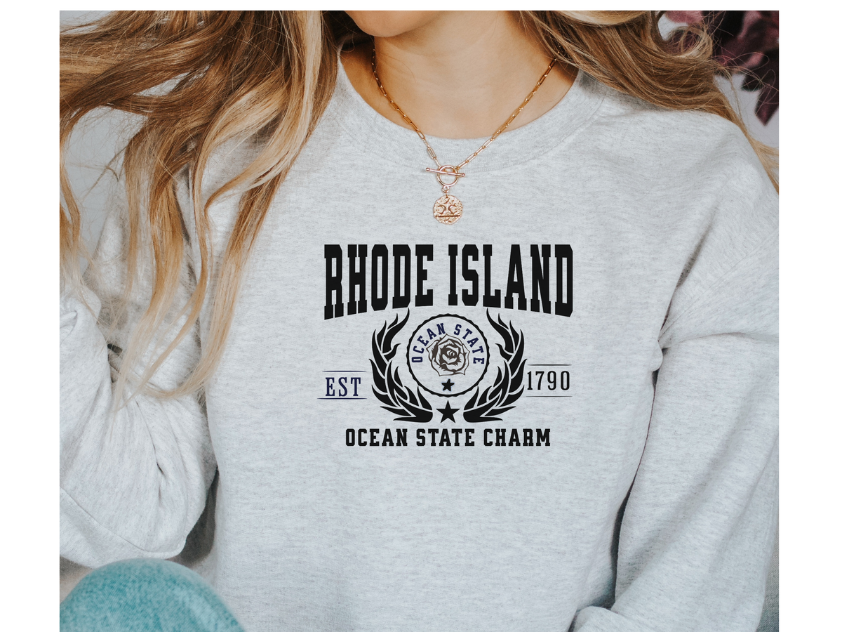 Rhode Island State Legacy Sweatshirt – Ocean State Pride | Unisex Coastal Comfort Crewneck