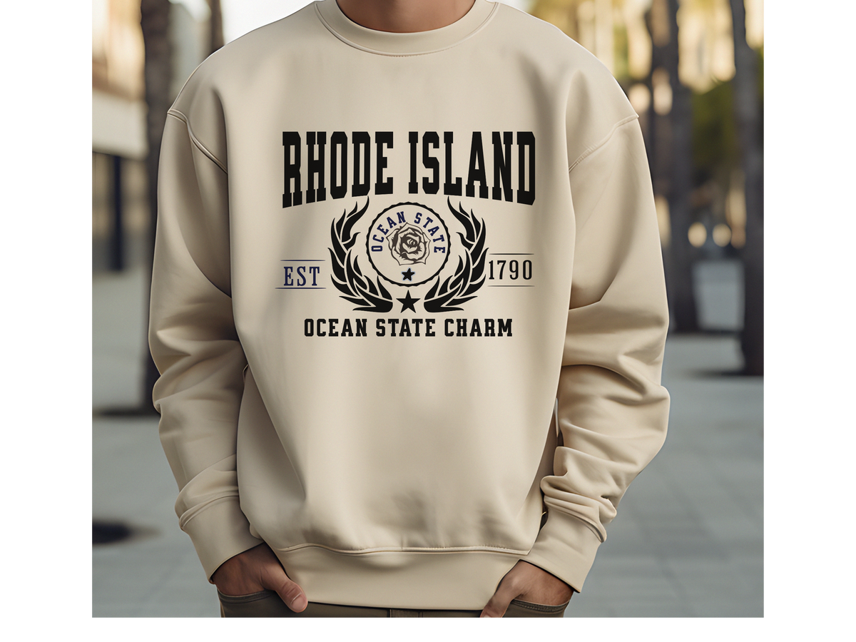 Rhode Island State Legacy Sweatshirt – Ocean State Pride | Unisex Coastal Comfort Crewneck