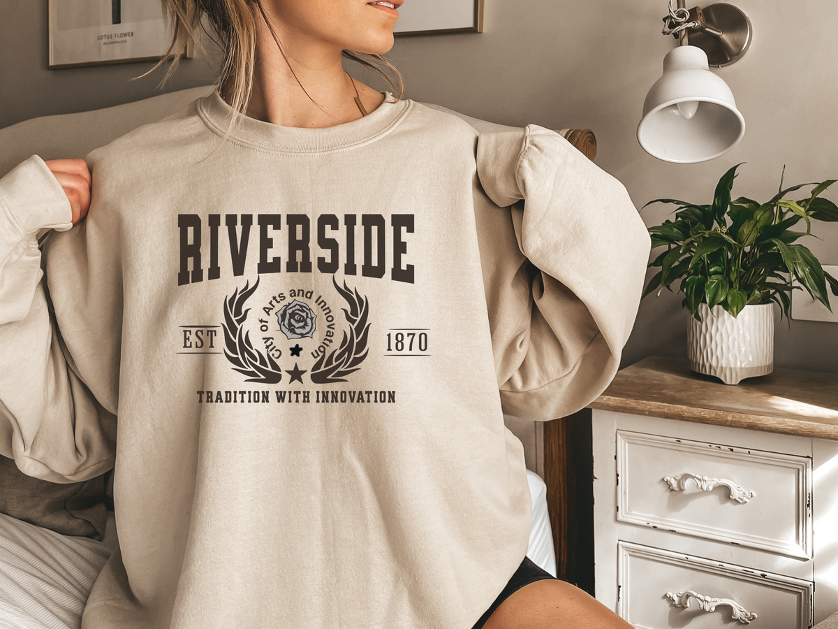 Riverside Legacy Unisex Sweatshirt "Tradition with Innovation" Vintage Southern California Style