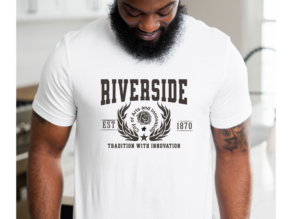 Riverside Legacy Unisex T-Shirt – "Tradition with Innovation" | California Heritage & Progress Tee