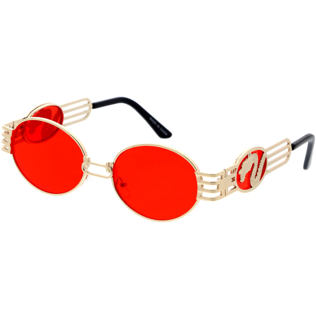 NEW EDGE SA556 ROUND METAL SUNGLASSES - ASSORTED COLORS