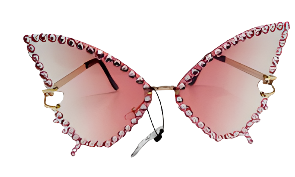 RHINESTONE RADIANCE: NEW EDGE SA757 WOMEN OVERSIZED CAT EYE SUNGLASSES